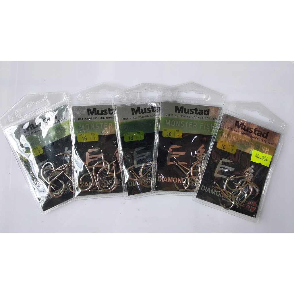COMBO 03 TÚI LƯỠI CÂU MUSTAD MONSTER FISH