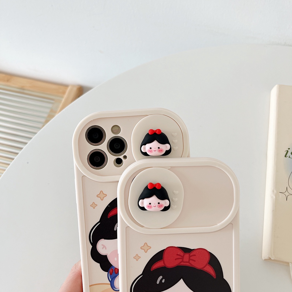 Ốp Điện Thoại Silicone Mềm Chống Sốc In Hình Bạch Tuyết Hoạt Hình Cho iPhone 13 12 11 Pro Max XR XS Max X