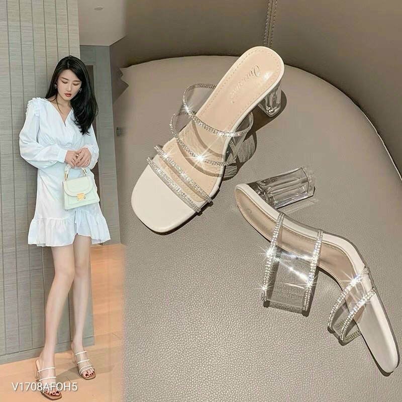 ✨gót quai trong cao 7p hàng quảng châu fullbox sang chảnh hết nấc 🌞chất liệu da mềm đi êm chân cực màu: nude 🤖Size 35-39