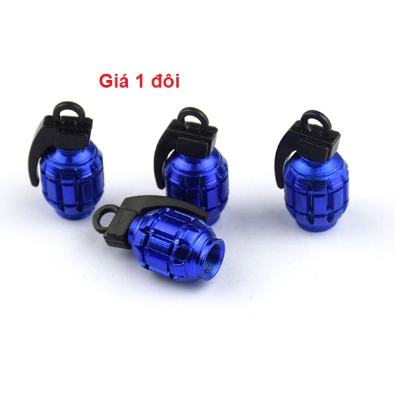 Ốc van vòi hình Luu Dan - Ốc chân van ô tô xe máy nhôm CNC Monster ( 1 đôi )