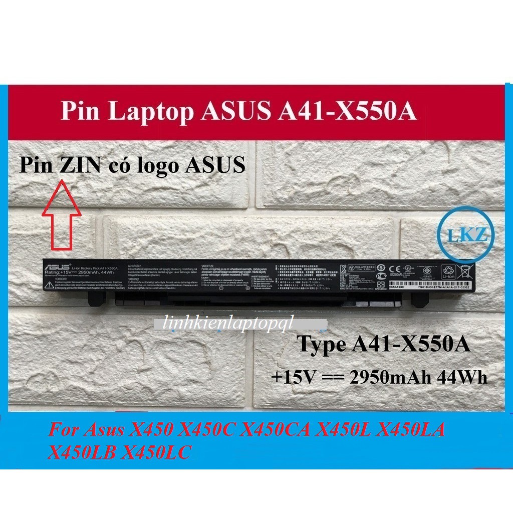 ⚡Pin Laptop Asus X450 X450C X450CA X450L X450LA X450LB X450LC X450LD X450LN X450CC X450CP X450E X450EA X450EP