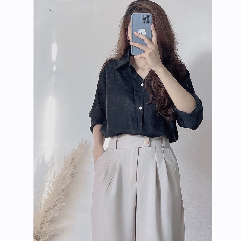 Quần tây 2 cúc cạp cao