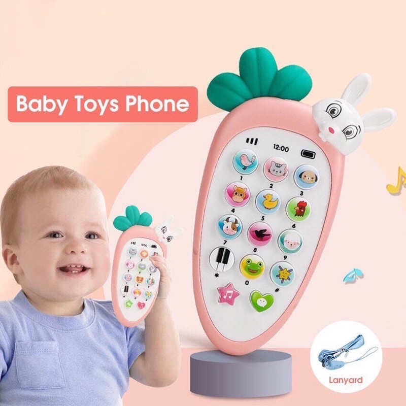 Điện thoại đồ chơi cà rốt cho bé