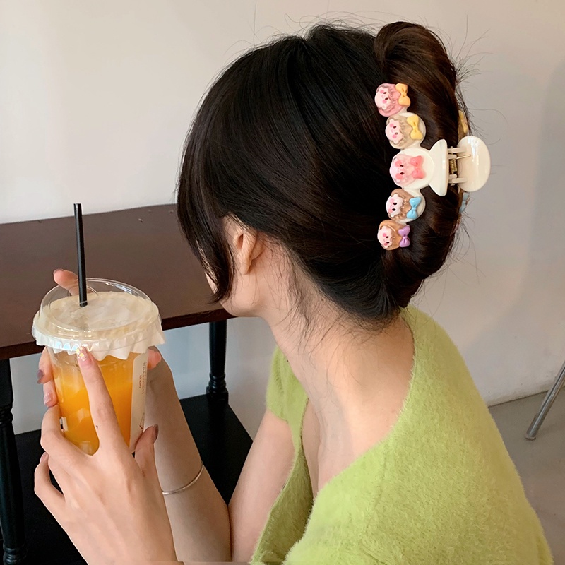 Kẹp Tóc Hình Cá Mập / Gấu Dễ Thương Thời Trang Hàn Quốc Cho Bé Gái