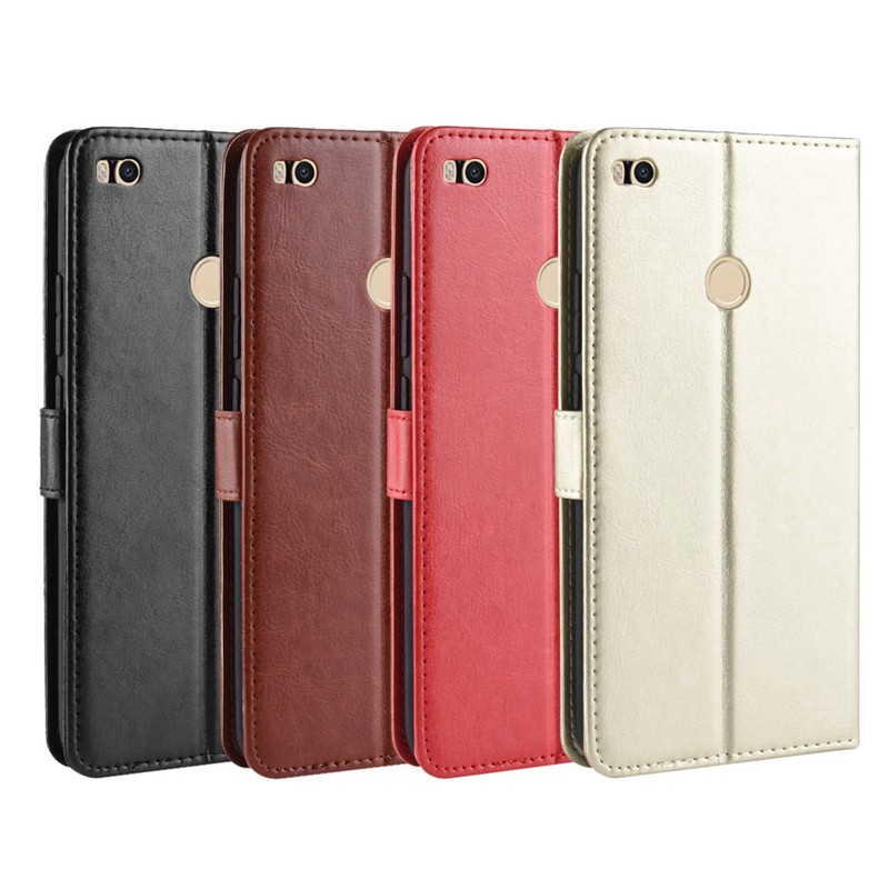 Bao da điện thoại nắp gập có ngăn đựng thẻ cho Xiaomi Mi Max 2
