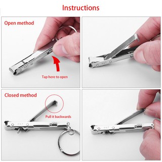 Dụng cụ bấm móng tay gắn móc khóa mini