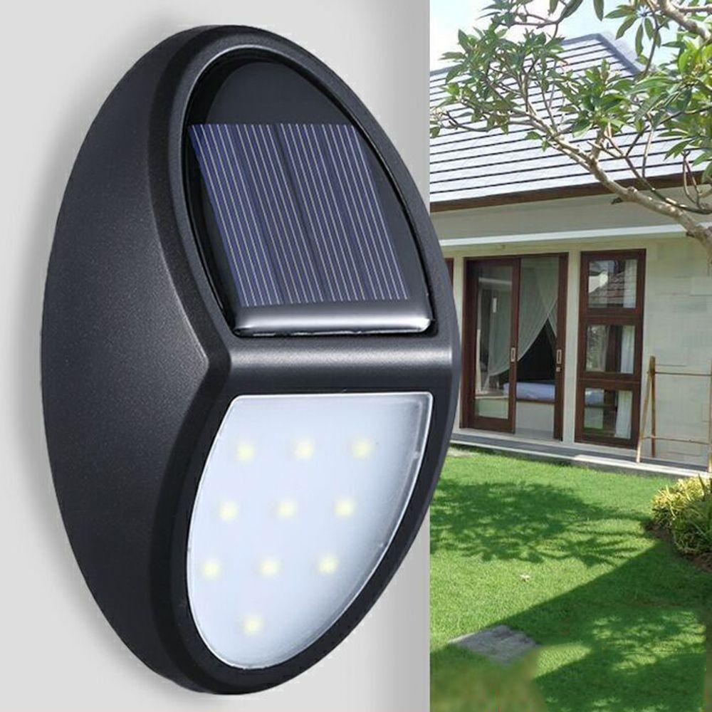LANFY Đèn Led 10 Bóng Gắn Tường Năng Lượng Mặt Trời Chống Thấm Nước Cho Sân Vườn