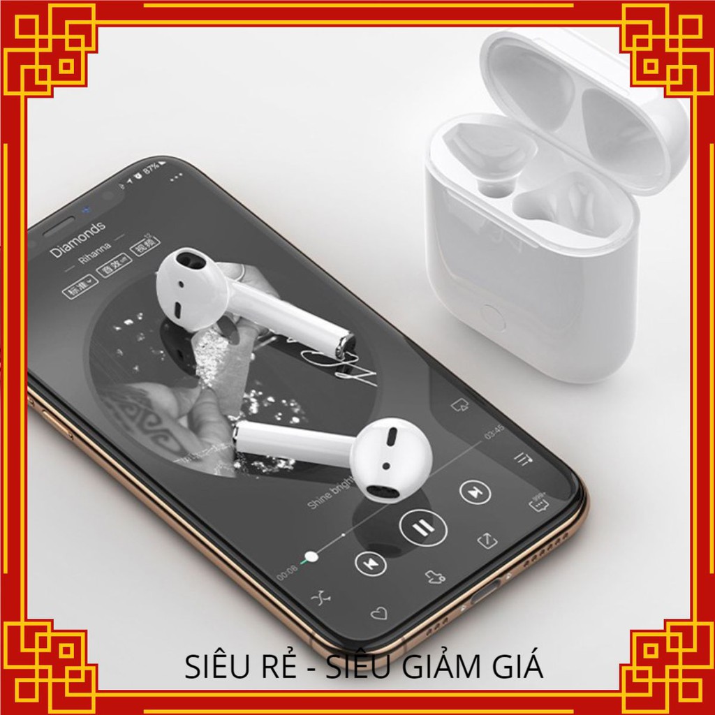 Tai Nghe Bluetooth Không Dây Nhét Tai I12 Kiêm Pin Sạc Dự Phòngricado.shop01