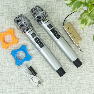 Mic không dây Excelvan K48 (Chỉ kết nối được với loa đa kênh)