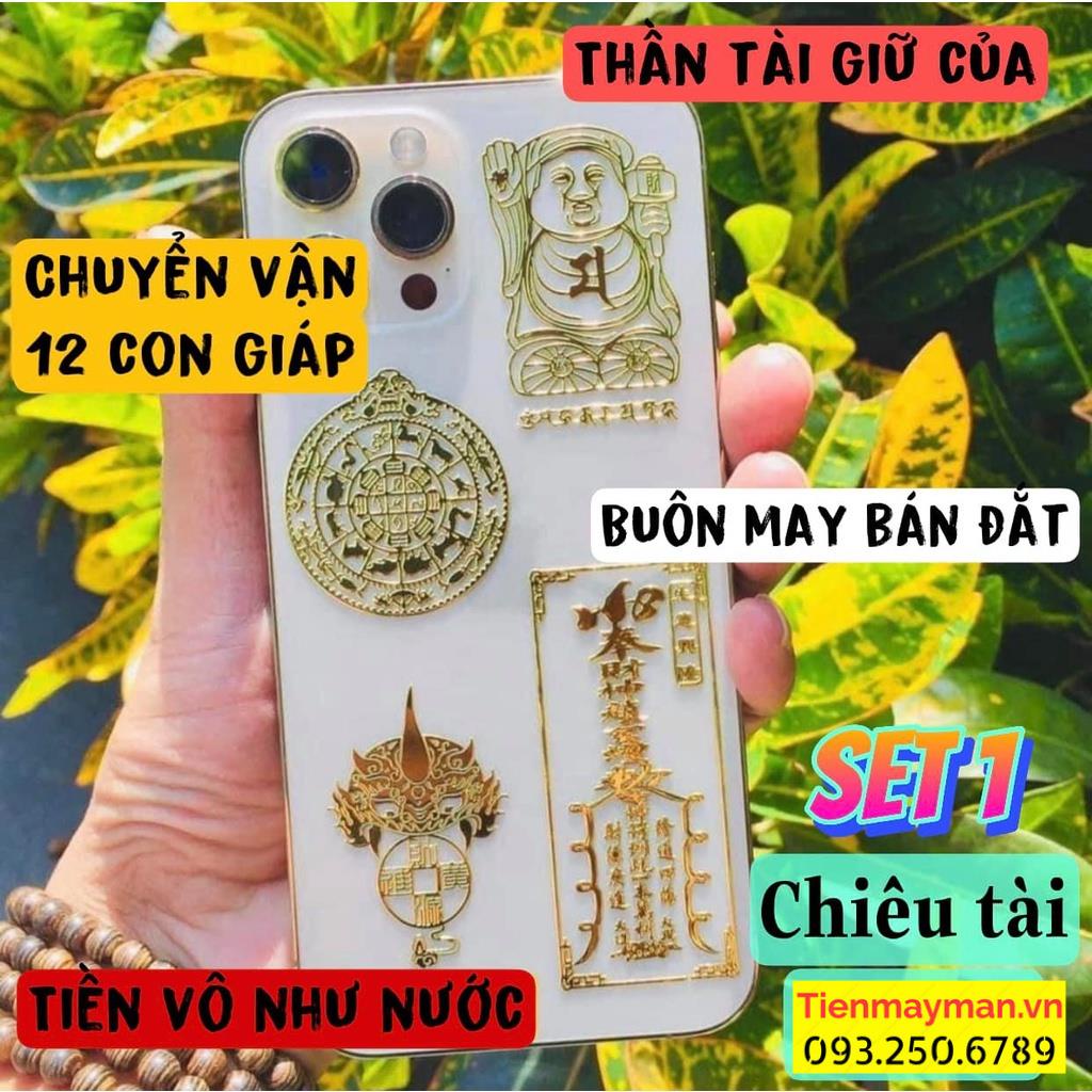 Miếng Dán Mặt Lưng Dán Điện Thoại Tài Lộc Phong Thủy Mắn Đẹp Lung Linh Phù Hợp Cho Các Dòng Dt