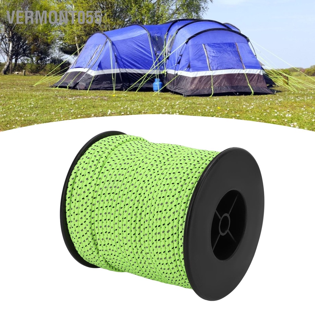 Có thể bán buôn Dây cắm trại Lều huỳnh quang phản cho ngoài trời đi bộ đường dài 50m / 164ft Vermont055 Hàng giao ngay