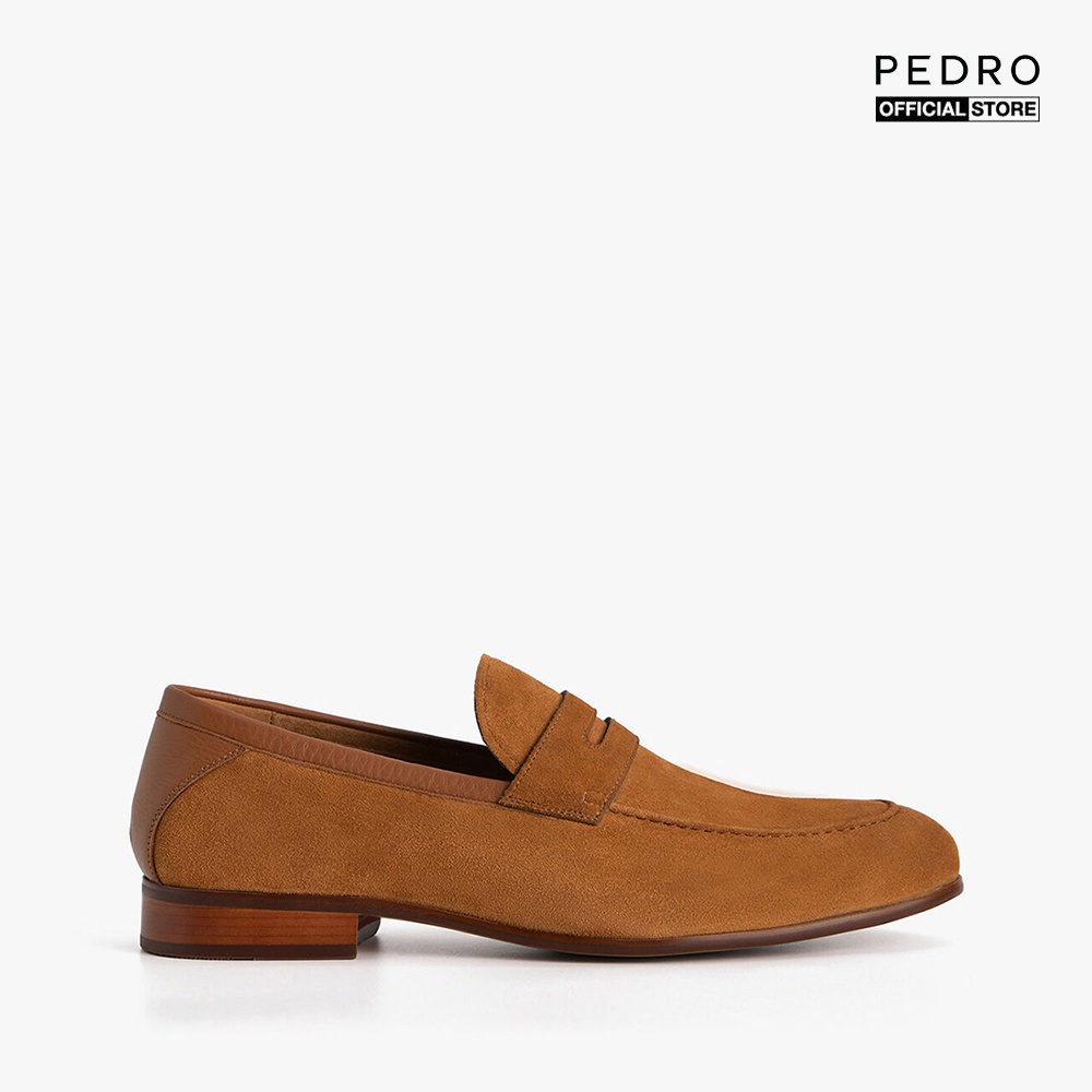 PEDRO - Giày tây nam mũi nhọn Textured Leather Penny PM1-46600079-22