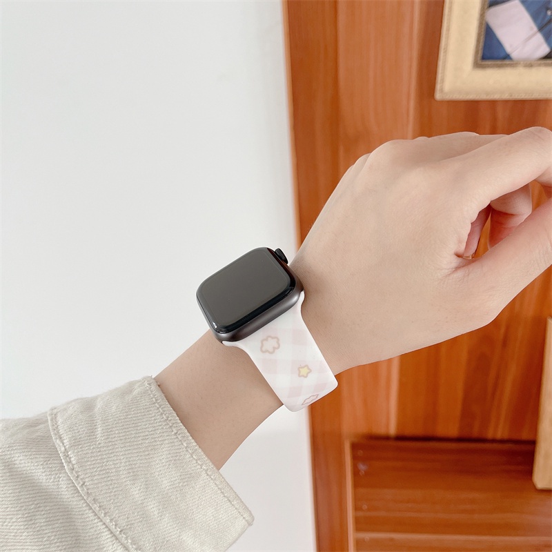 Dây đeo thời trang thay thế cho đồng hồ thông minh Apple Watch 38mm 40mm 42mm 44mm 2 3 4 5