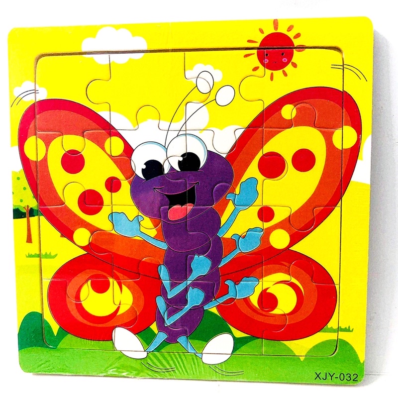 Đồ chơi xếp hình đồ chơi thông minh tranh ghép hình phát triển trí tuệ cho bé 16 miếng ghép