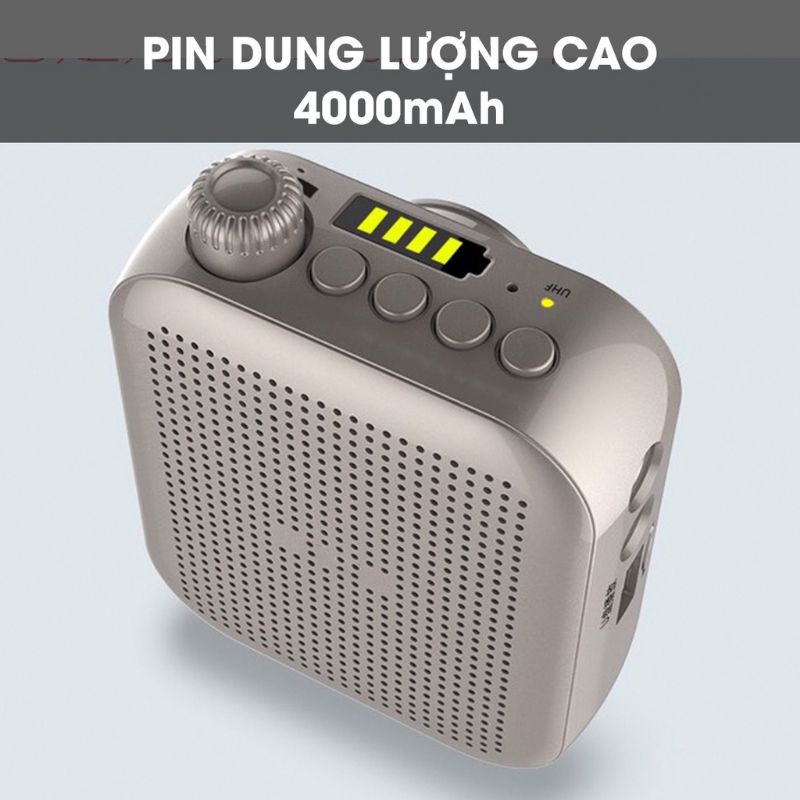 Máy trợ giảng chính hãng sunrise SM-919 kèm micro không dây UHF