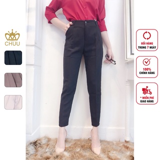 Quần tây công sở nữ lưng cao 6 size CHUU Q3087