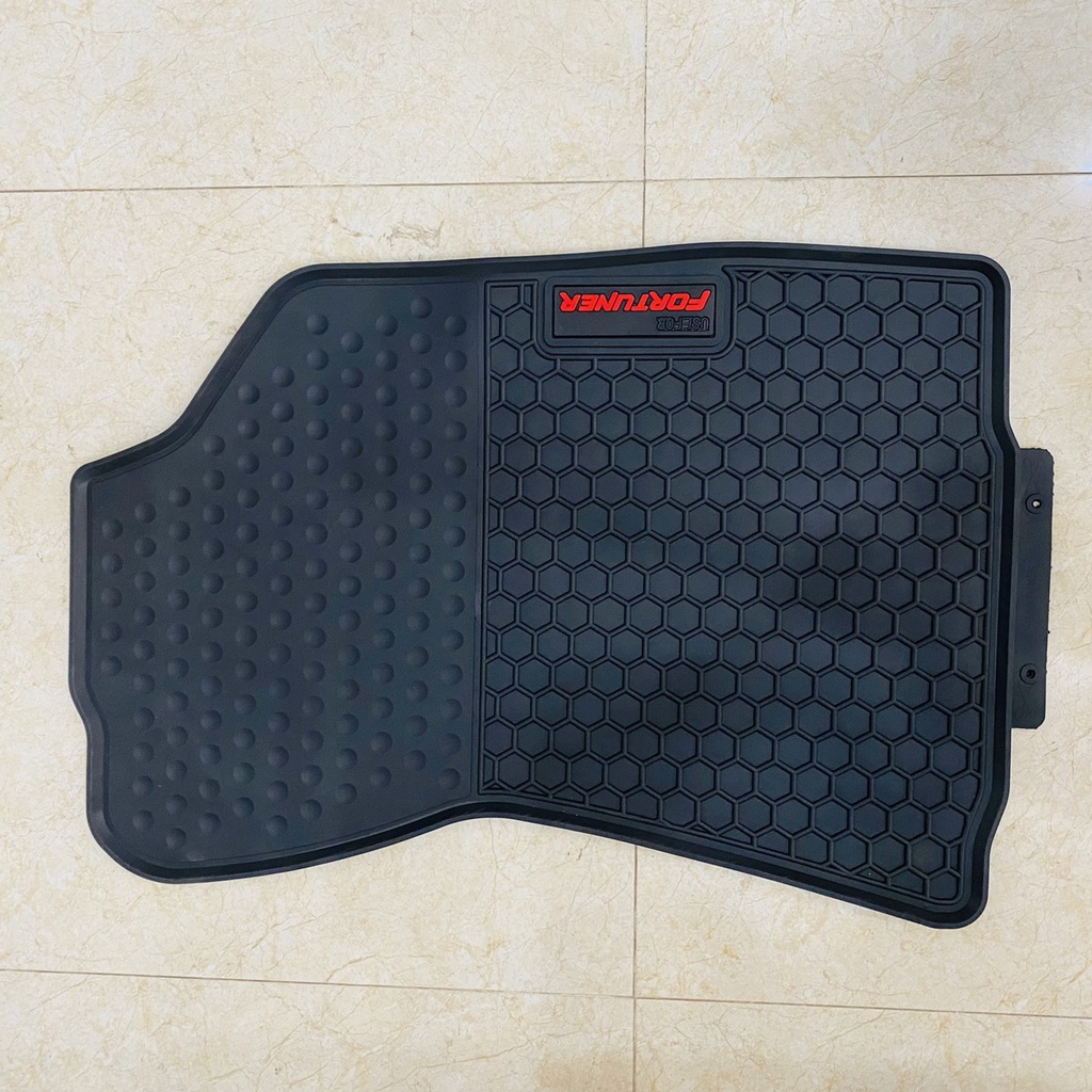 Thảm lót sàn cao su xe Toyota Fortuner 2007 đến 2022 - 3 hàng ghế, sàn cao su đúc ko mùi