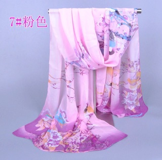 Cơmbo sỉ 10 Khăn choàng cổ voan lụa cao cấp