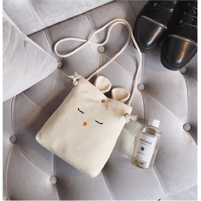 Túi tote vải canvas nữ đẹp đeo chéo thời trang dễ thương cute giá rẻ TV01