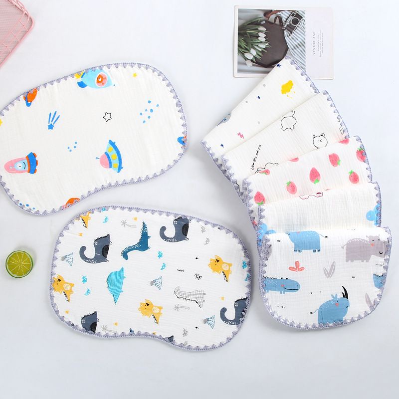 Gối xô sơ sinh muslin 10 lớp mềm mại, thoáng khí, thấm mồ hôi cho bé