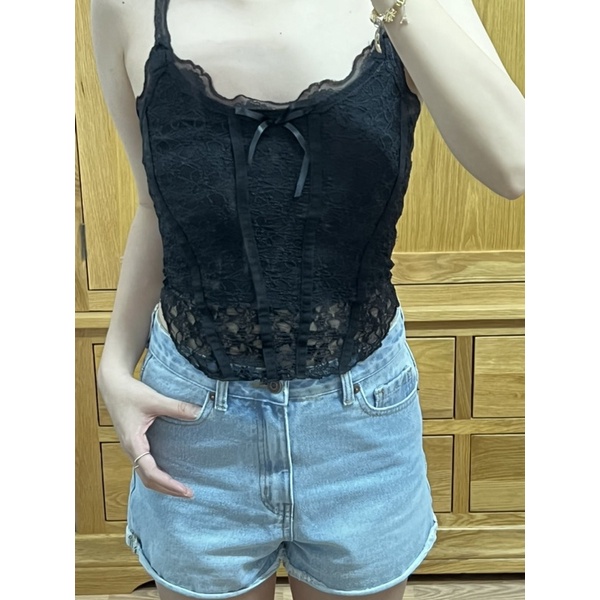 ÁO 2 DÂY PHỐI REN SHEIN