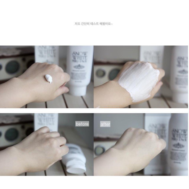 Dưỡng Trắng Mặt, Toàn Thân Snow White Milky Pack Giúp Da Luôn Trắng Sáng Mềm Mại, Chống Lão Hóa