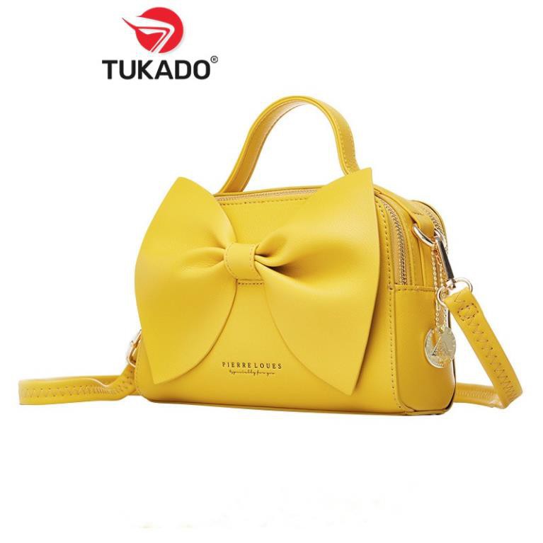 Túi Xách Nữ Đeo Chéo FOREVER YOUNG Dáng Công Sở Mới Phối Nơ Cực Đẹp FY27 - Tukado