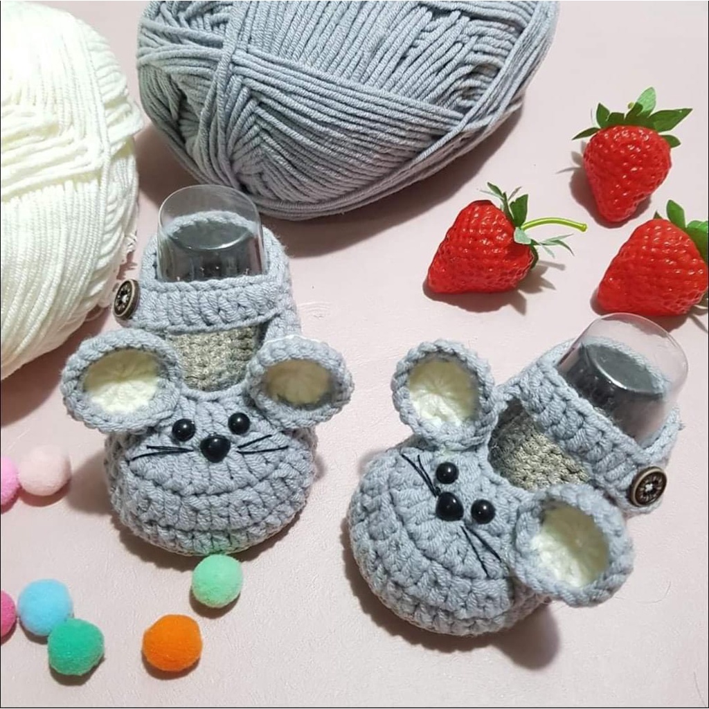 (GIÀY LEN) Giày hình thú len cho bé 🥰🥰 🥰🥰 _ Mũ len handmade (có hàng sau 5 ngày)
