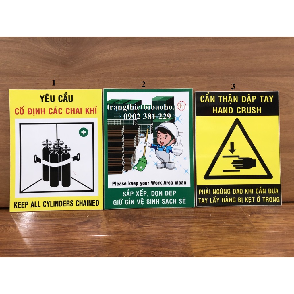 Biển báo Fomex dán decal nhiều mẫu kích thước 30 x 40cm