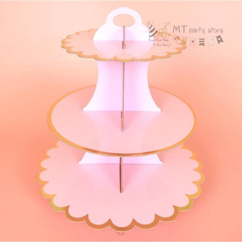 KỆ CUPCAKE 3 TẦNG PHONG CÁCH HÀN QUỐC