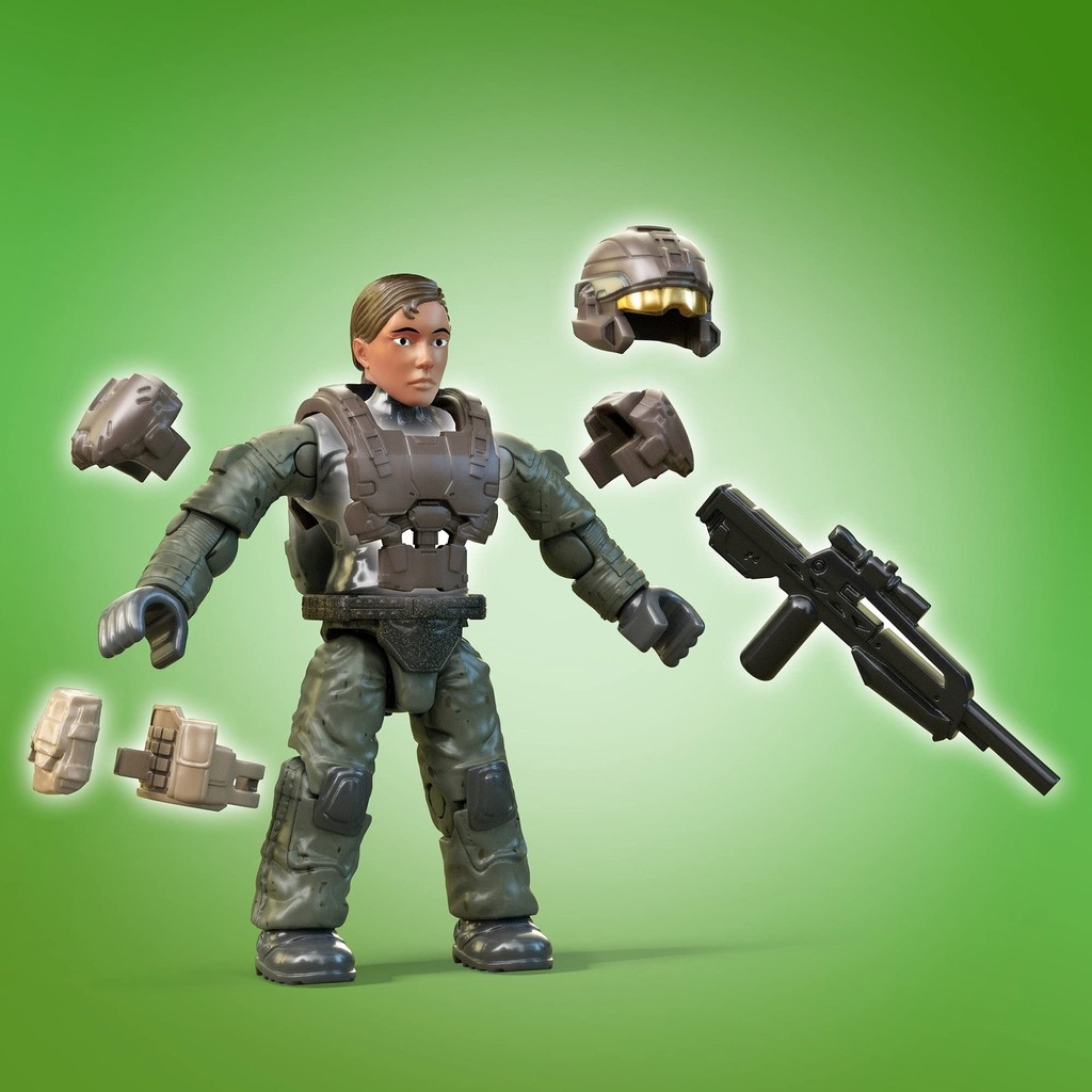 Mega Construx Halo - UNSC Marine Platoon Pack Construction Set - Bộ xếp hình Mega Construx