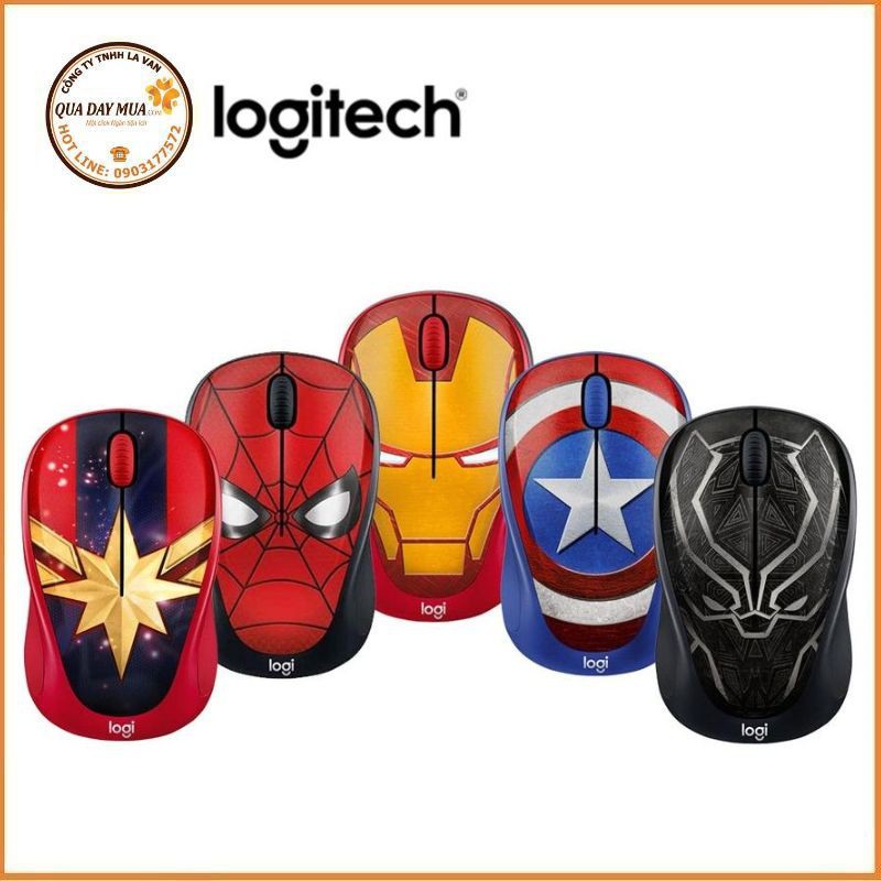 Chuột máy tính không dây Logitech Wireless Mouse M238 Marvel