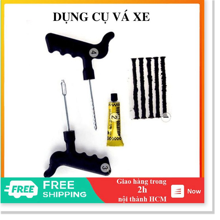 Bộ dụng cụ vá xe không ruột chuyên dụng - GD1048