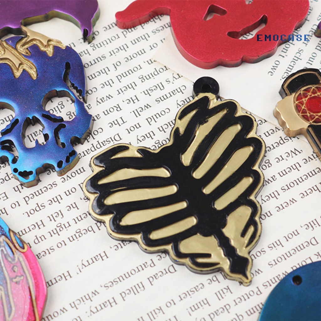 Khuôn Silicone Làm Móc Khóa Phong Cách Halloween Độc Đáo