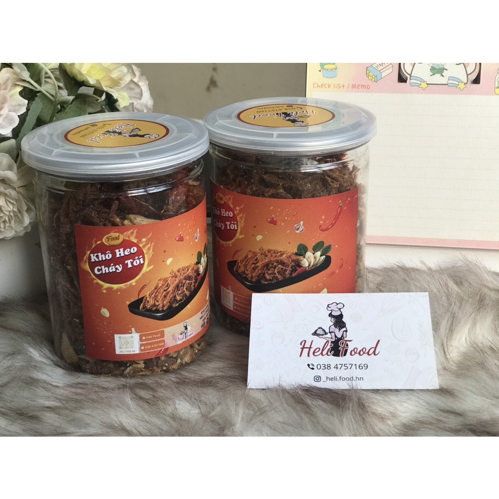 [Heli Food] Khô Heo, khô lợn Cháy Tỏi [200g] | BigBuy360 - bigbuy360.vn