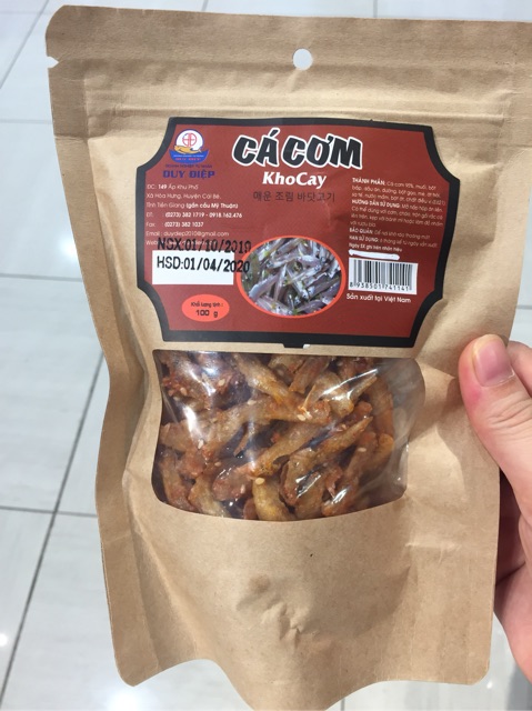 Cá cơm kho cay 500g/ 200g/ 100g Duy Điệp