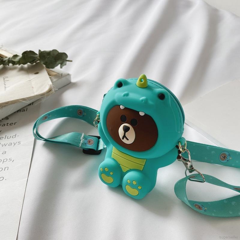 Túi Xách Đeo Chéo Hình Gấu Dễ Thương Cho Bé