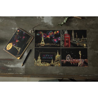 bộ set gồm 4 bức Tranh cạo hàn quốc