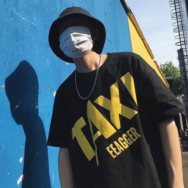 FREESHIP 50K - Áo Thun TAXI Tay Lỡ Unisex Nam Nữ, Form Rộng Dưới 70KG
