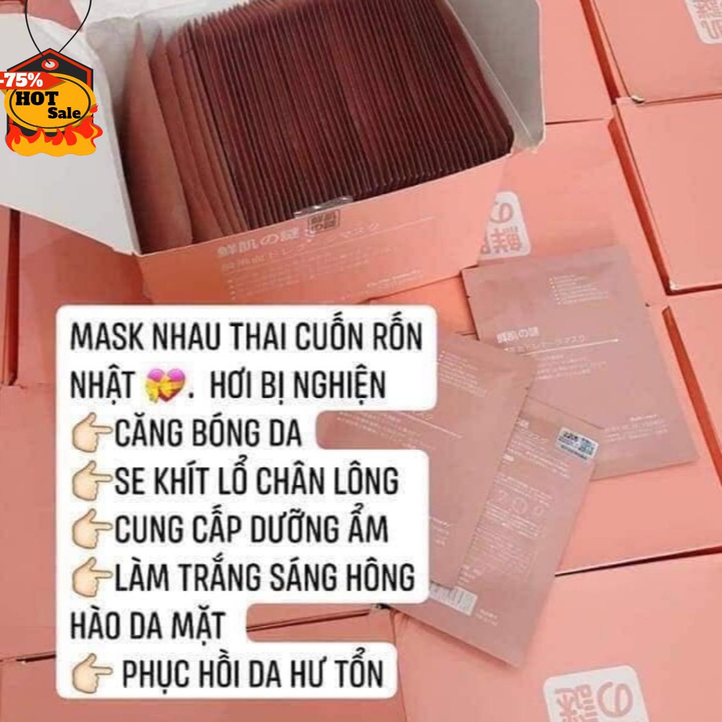 Mặt Nạ Nhau Thai Cừu 💝FREE SHIP💝 Mặt Nạ Rwine Beauty Stem Cell Placenta Mask Nhật Bản ( Date 2022 )