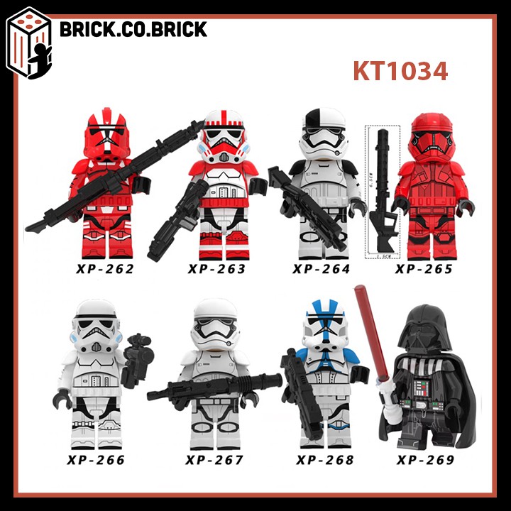 Đội Quân Lính Stormtroopers của Darth Vader kèm Kiếm Laser Đồ chơi Lắp ráp Star Wars KT1034