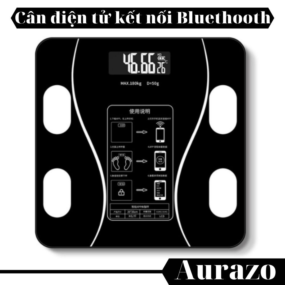 Cân Điện Tử Sức Khoẻ Thông Minh Kore Sport Nhập Khẩu Hàn Quốc Kết Nối Bluetooth Đo Lường Chỉ Số Sức Khoẻ