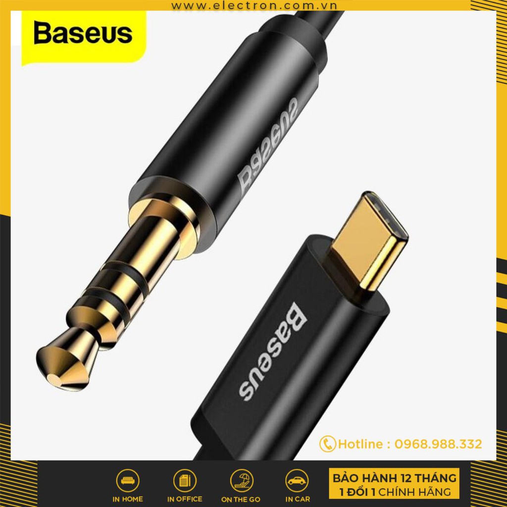 CÁP CHUYỂN ĐỔI ÂM THANH TYPE-C SANG 3.5 AUX AUDIO BASEUS M01