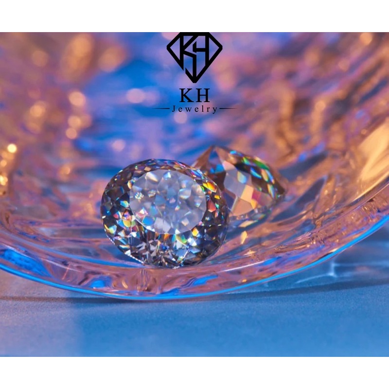 Xoàn nhân tạo moissanite nhiều giác Siêu đẹp  Từ 4,5mm-7,2mm