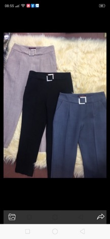 Quần baggy công sở nữ cạp cao, quần công sở nữ cạp cao