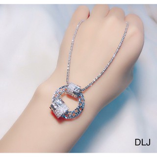 dây chuyền và mặt bạc ý xi vàng trắng cao cấp (có video)