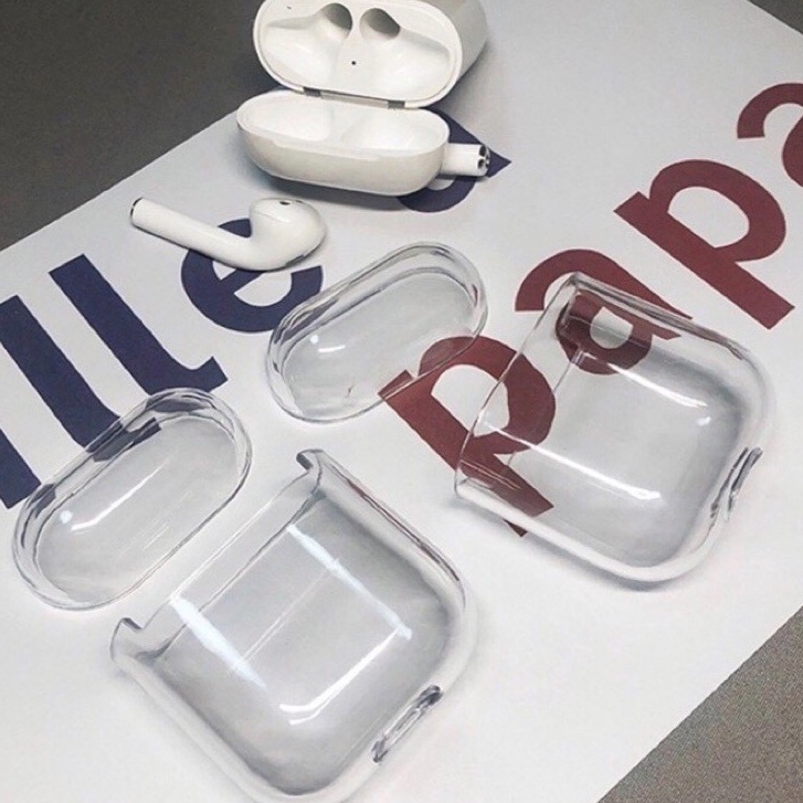 Ốp airpod1/2/3/Pro/Pro2 trong suốt - Vỏ bao airpod đựng tai nghe không dây