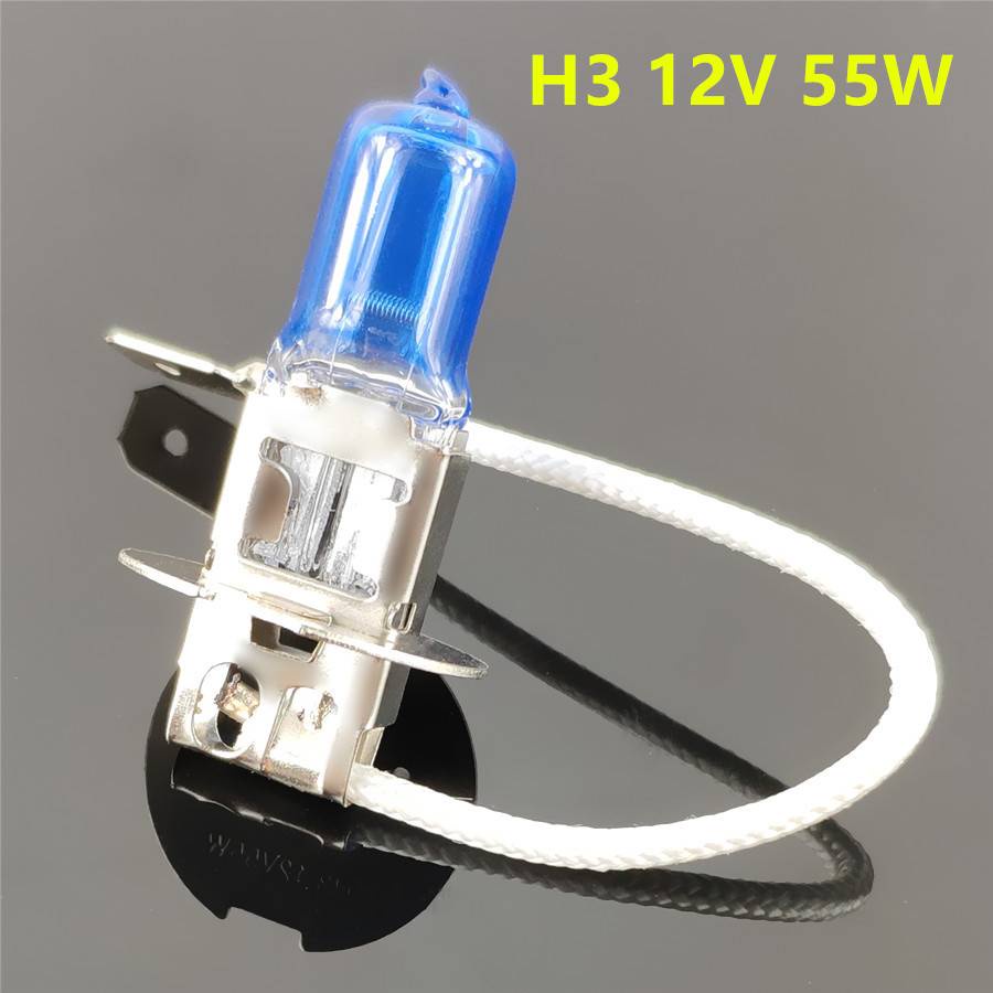 Bóng Đèn halogen Siêu Sáng H1 H3 H4 H7 H8 H9 H11 9005 HB3 9006 HB4 55W 100W 12V Cho Xe Hơi