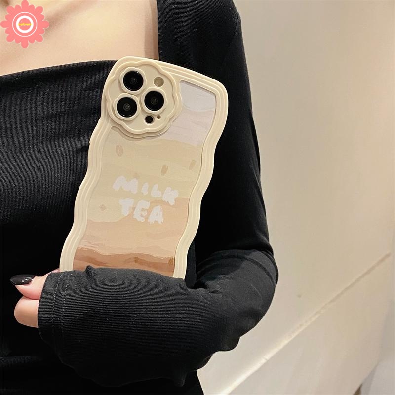 Ốp Điện Thoại Mềm Họa Tiết Trà Sữa Cho iPhone 7plus 8plus 11 12 13 Pro MAX 7 8 XR X XS MAX SE 2020