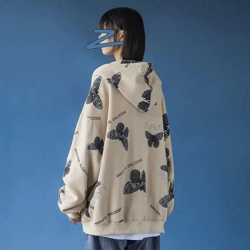 Áo Hoodie Nữ Oversized Tay Dài C9583 [40-150KG]
